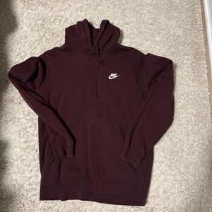 Nike Men's Burgundy Hoodie